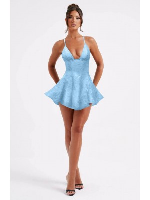 Μίνι Φόρεμα Closs Με Σχέδιο Χιαστί