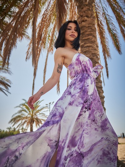 Athena Purple  Dress